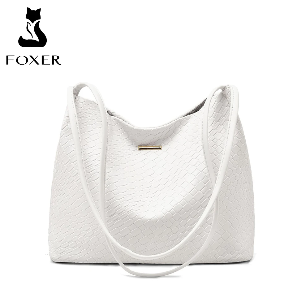 Foxer Women Fashion Pu Ramery Bag Malá veľkosť klasická dizajnérka kabelky pre dámy darček pre milenca