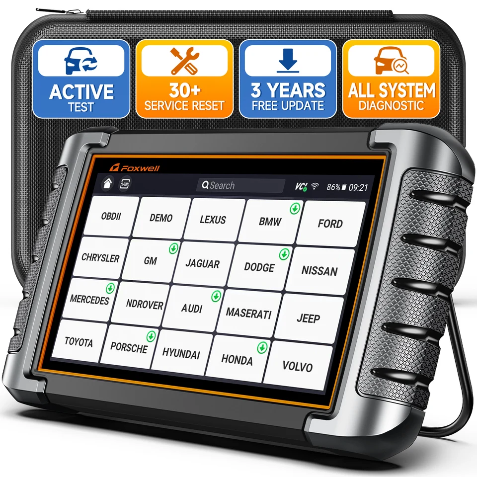 Foxwell NT726 OBD2 Scanner Všetci systémový diagnostický skenovací nástroj s resetom Oil Oil Reset EPB DPF Injector SAS TPMS Čítač bezplatnej aktualizácie