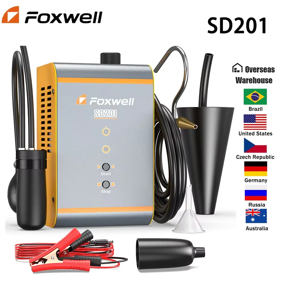 Foxwell SD201 12V Tester Tester únik dymu