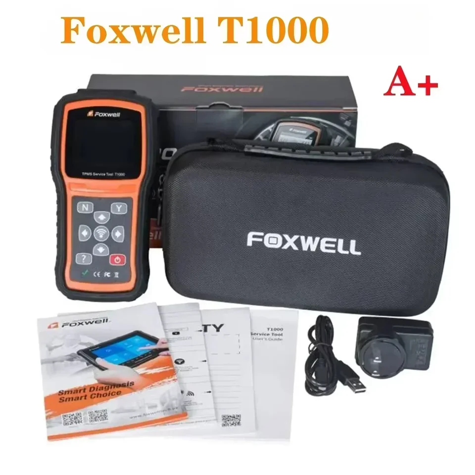 Foxwell T1000 TPMS nástroj Magnet TPM Senzor Programovanie Diagnostický nástroj zadarmo Aktualizácie tlaku Monitorovanie pneumatík Automatický tester