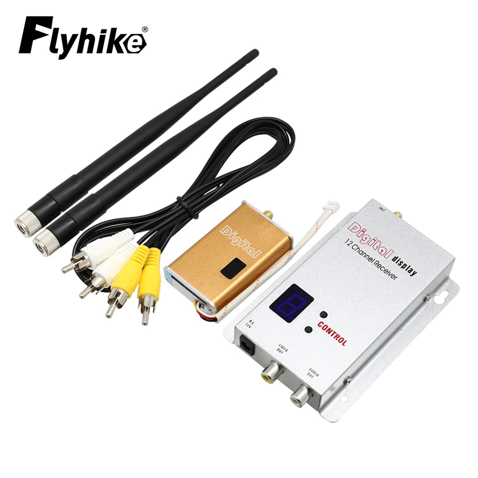 FPV 1,2G 5000MW 5W FPV Video Sender 1200MHz Audio Video Wireless Consmitter / 1,2 g 12ch prijímača pre RC FPV