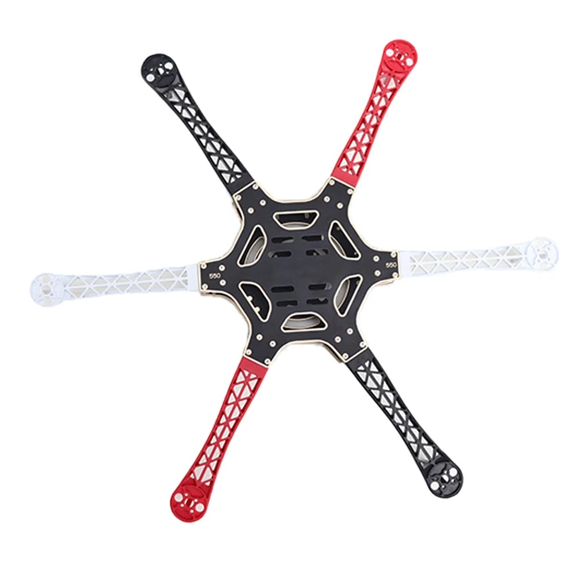FPV F550 HEXA Frame Arm Hexacopter PCB s batériou na batériu GimBal Gimbal Attector pre plameň FLAMEWELE F550 HJ550
