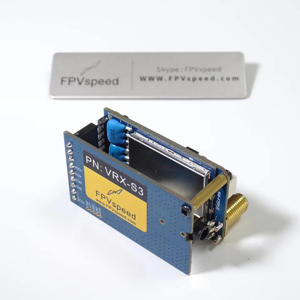 FPVSpeed ​​VRX-S3 1,2G 1.3G prijímač prenosu obrázkov so zvukom, kompatibilný s Fatshark a Skyzone Goggles