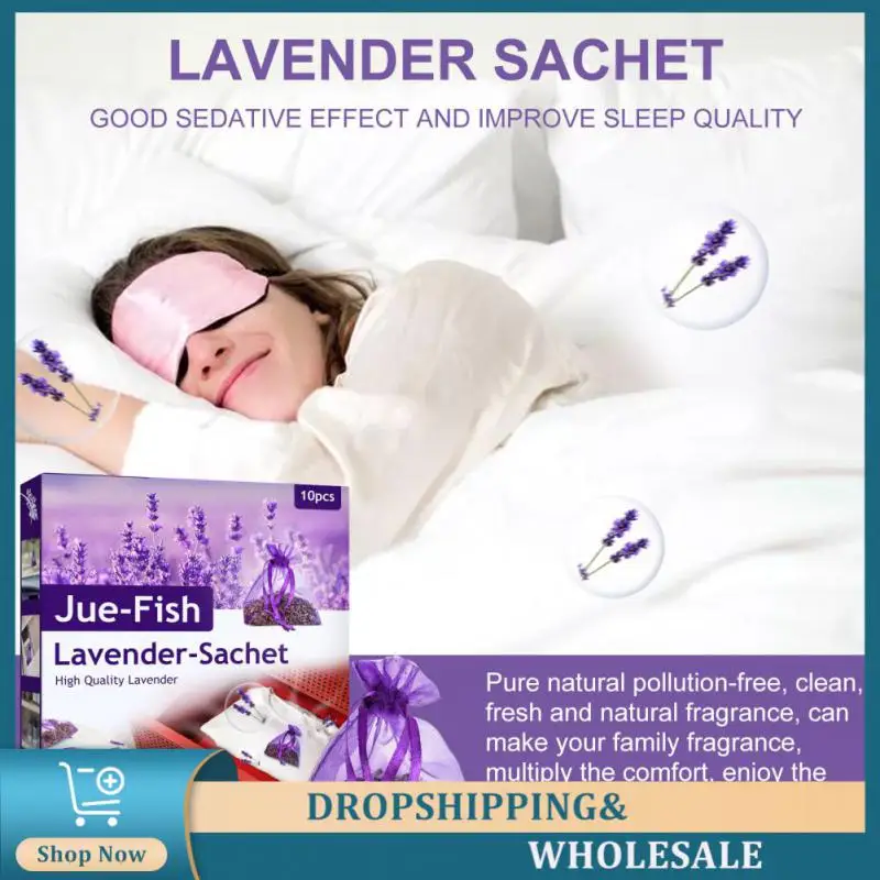 Fragrance Balkety Sušená levanduľa 10 levanduľových vreckov prírodnej príchute aromaterapeuta vrecka Prírodná kvetinová vôňa