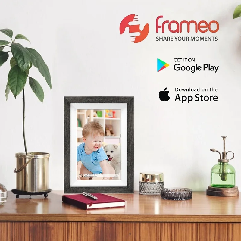Frame 10,1 palca WiFi Digital Picture Frame HD IPS dotyková obrazovka Elektronický inteligentný fotorámik s 32 GB úložný dom nápady Darček