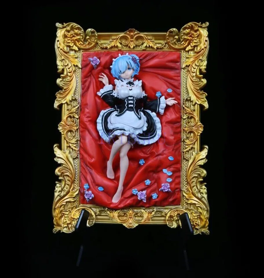 Frame Re: Zero Kara Hajimeru Isekai Seikatsu Rem Girls Girls Anime Anime postava PVC Game Action figure Game Collectible Model Doll Doll