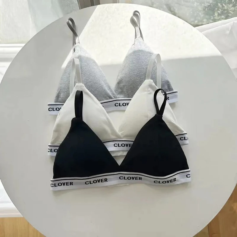 Francúzska podprsenka Dámska sexy bezdrôtová podprsenka Pohodlná zhromaždená podprsenka letné módne dievčatá spodná bielizeň