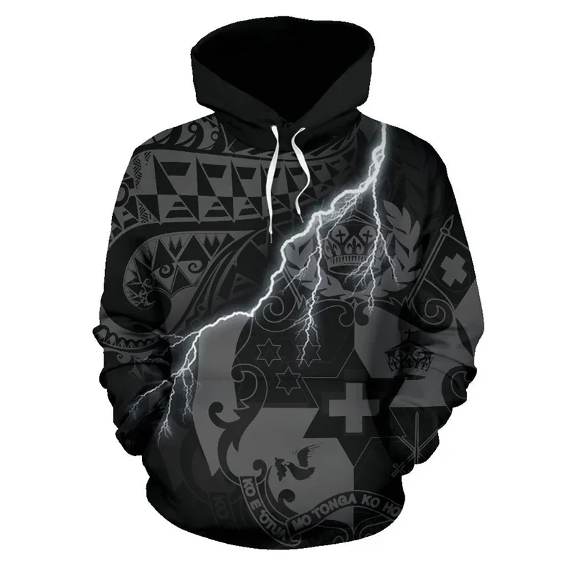Francúzska polynézia Pullover mikina francúzska polysénska vlajka tetovania 3D tlačená kapucňa mikina Streetwear Men oblečenie ženy kapucňa kapucňa