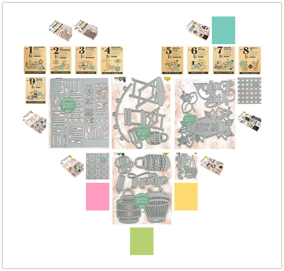 Francúzska známka / pečať pre DIY Scrapbooking / Album Dekoratívne čisté pečiatky A462