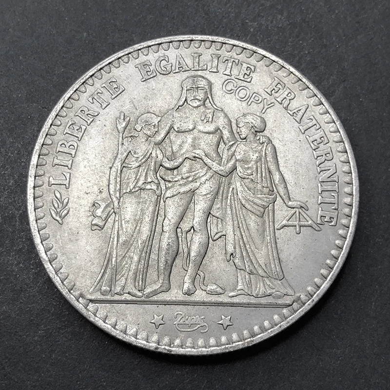 Francúzsky 1968 Hercules 10 frankov Originálna zbierka Coin Old Money Replica Pamätné medaily Domov Decor Decor Souvenír Vianočný darček