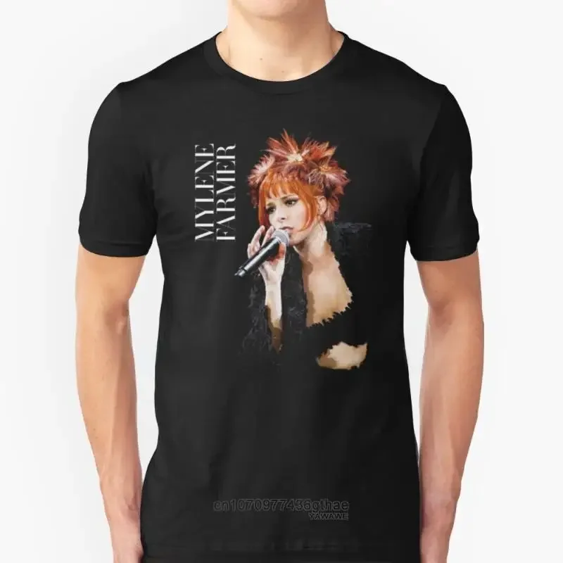 Francúzsky farmár Mylene France Meme Joelle Guillaume T tričko Mylene Farmer France Meme Joelle Guillaume vtipy Príležitostné camisety