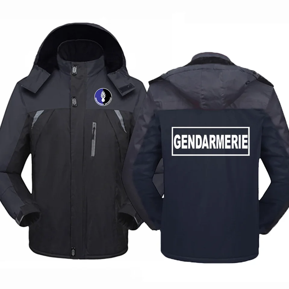 Francúzsky gendarmerie psig muži nová zimná tlač za zahustená tlači
