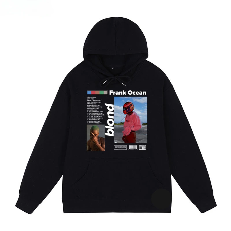 Frank Ocean mikina pre mužov a ženy ťažké motocykel hip hop weshirth Street Fashion Francúzsky morský rap lassic Simple s dlhým rukávom