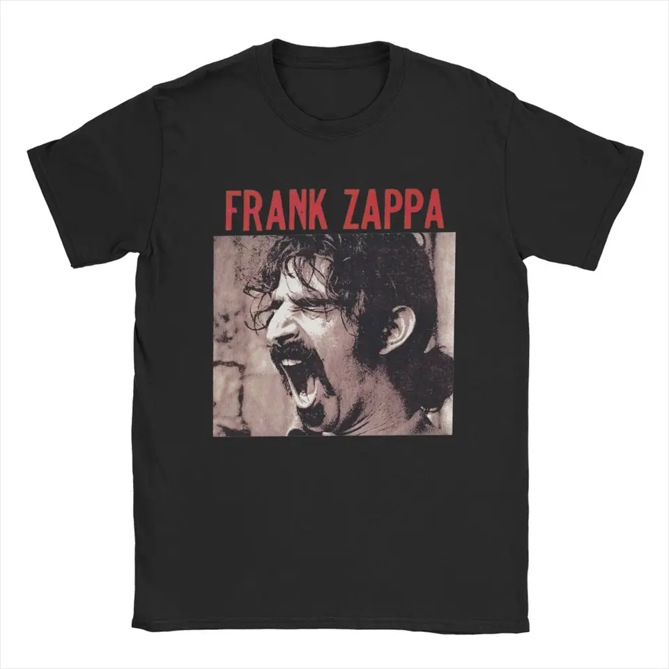Frank Zappa Tričká pre mužov Funny Pure Pure Cotton Tees o krk s krátkym rukávom tričko veľké topy