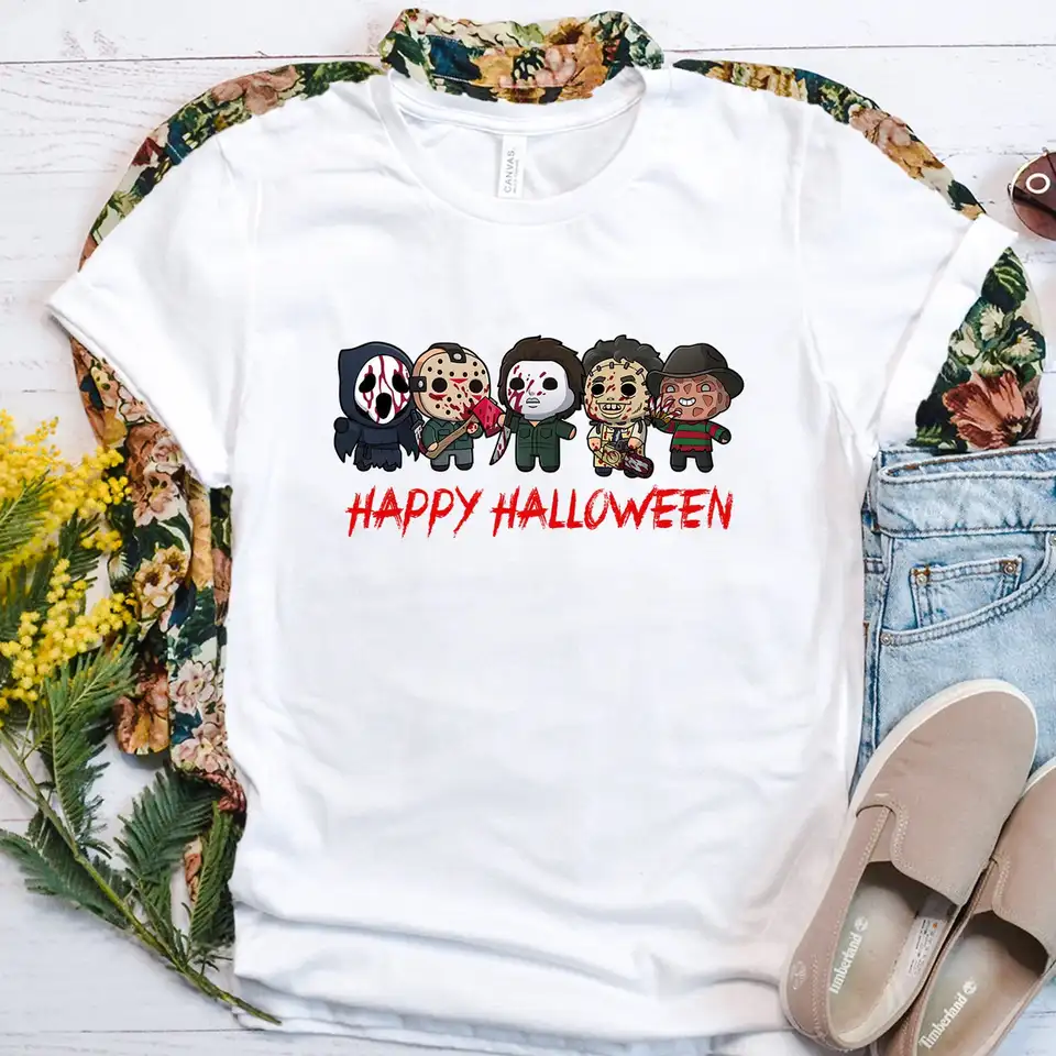 Freddy Jason Michael Print Harajuku Dámske tričko Tričko Príležitostné dám