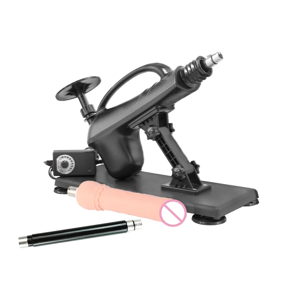 Fredorch Automatic Sex Machine s 3xlr systémom pre páry, ktoré sú nastaviteľné ťahanie sexy zbraní s veľkými čiernymi dildos pre lesbi