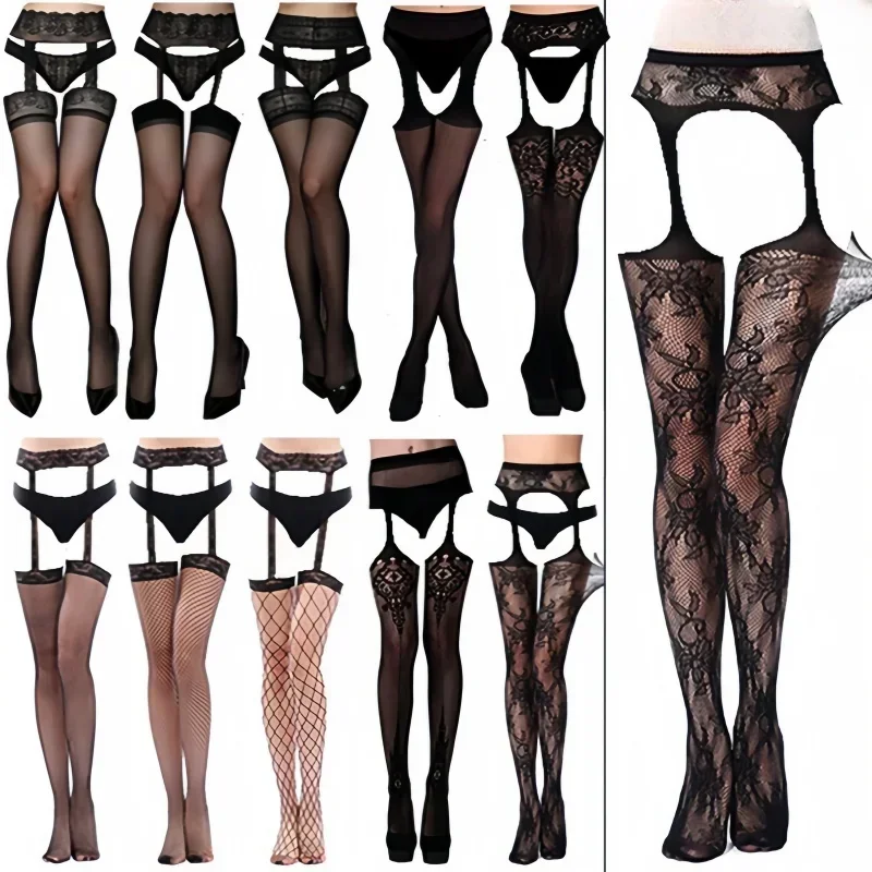 Freeauce plus veľkosť veľké pančuchové rybie podväzok opasok stehná vysoké pančuchy sexy horúci podväzný pančucháče Ženy letné nohavičky ponožky