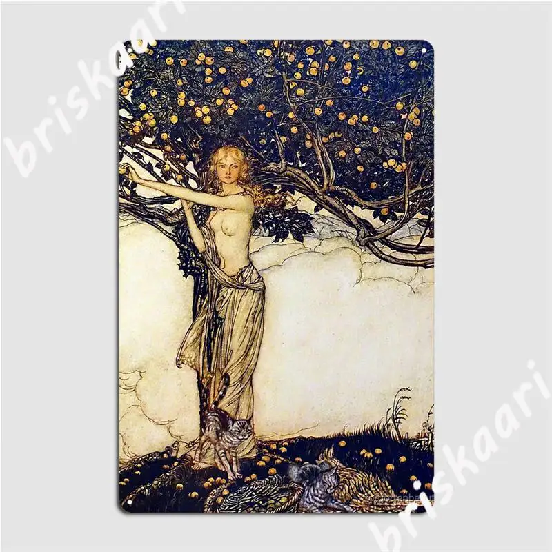 Freia Fair One Arthur Rackham Metal Signs Wall Pub Obýva