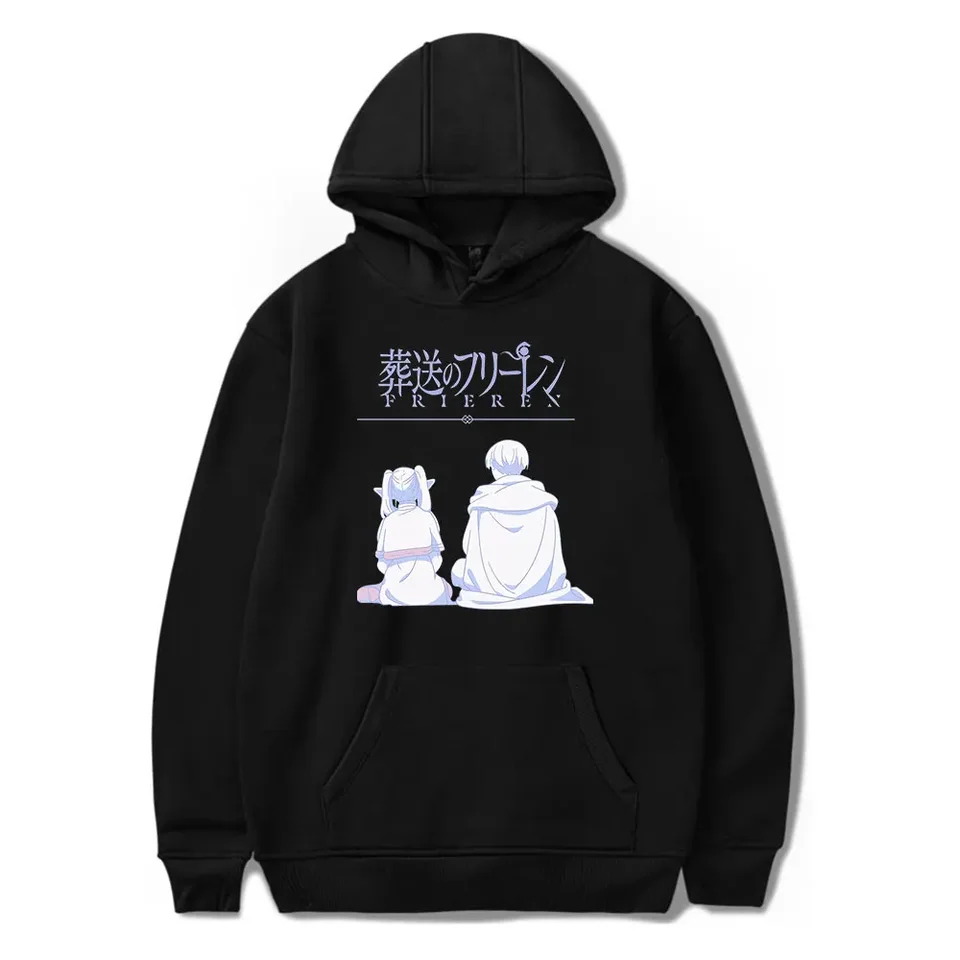 Frieren Beyond Journey's End End Hoodie Anime Anime Dámske mikiny s dlhým rukávom Módne unisexové kapucňové pullové šaty vrcholy
