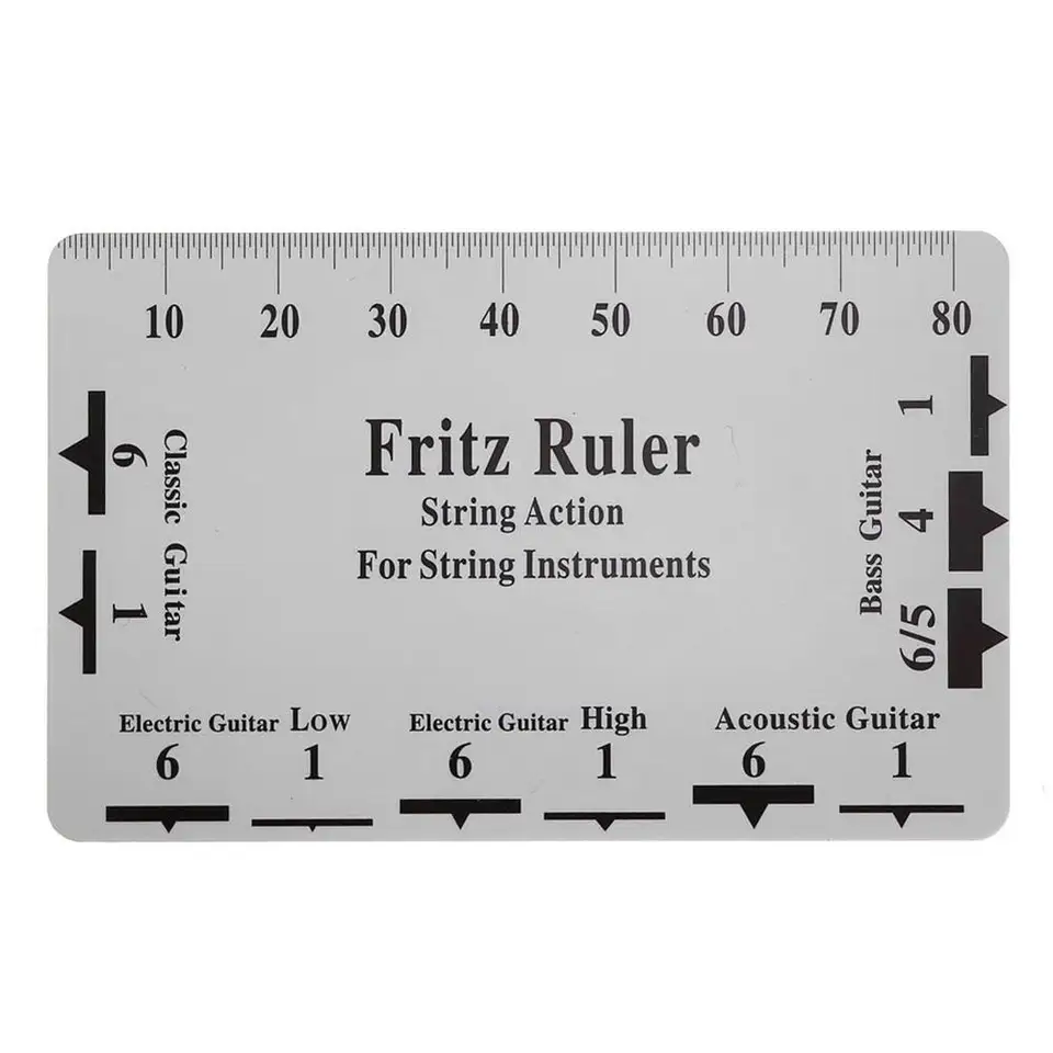 Fritz pravítko gitara String Action Gerler String Pitch Pitch Rulers Card Luthier Tools pre gitarové struny hudobné gitarové príslušenstvo