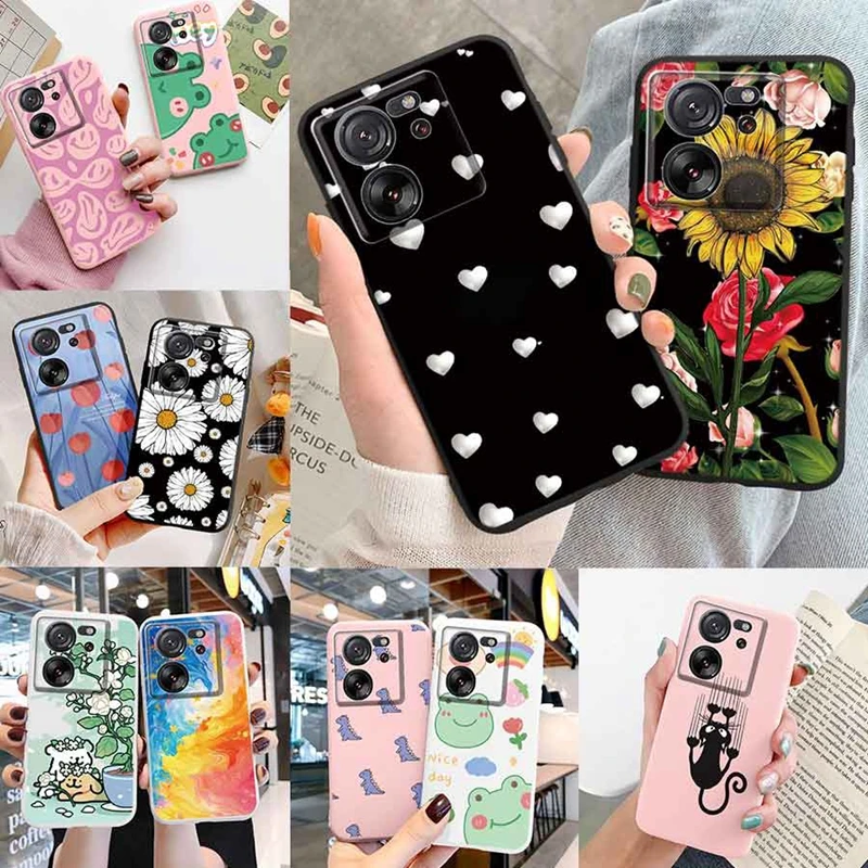 Frog Dinosaur Flower Love Mramor telefóny pre puzdrá pre xiaomi mi 13 lite civi2 xiaomi13t pro 5g Redmi K60 Ultra Shockproof zadný kryt