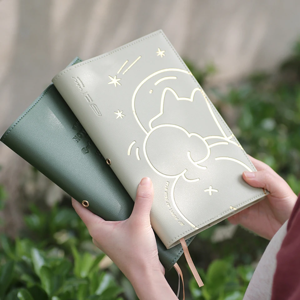 Fromthenon Faux Leather A5 Loose Leaf Notebook Planner Planner Journal Hesnos