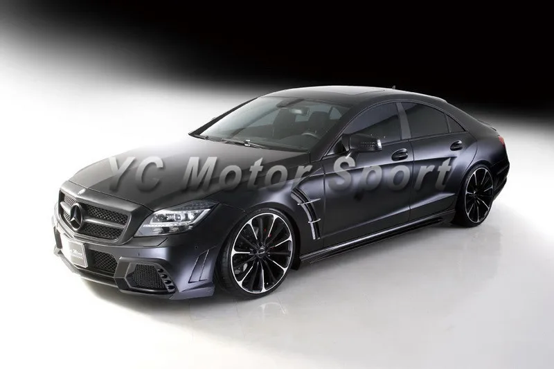 FRP Fiber Glass WA BBbe Style Body Kit Fit Fit for 2011-2013 W218 C218 CLS Sedan Bumper Fender Bočná sukňa kmeňa SPOiler SPOIL CRIF WING