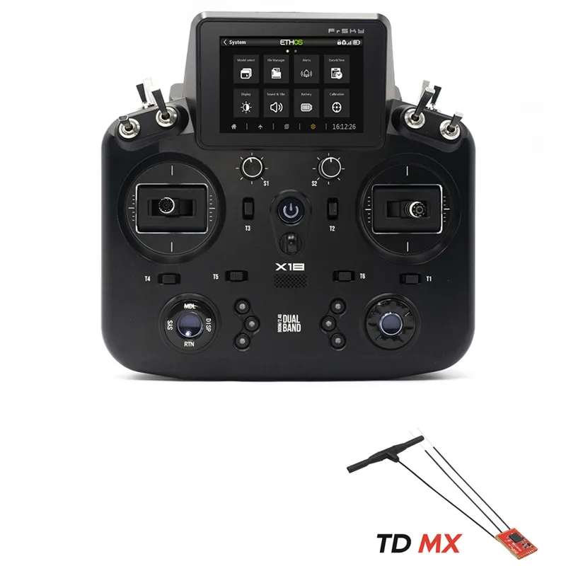Frsky Tandem X18 vysielač 900 MHz/2,4 GHz Dual-pásmový kompatibilný ACCST D16 ACCES ETHOS SYSTEMSETHOS s TD MX RRECEIvers