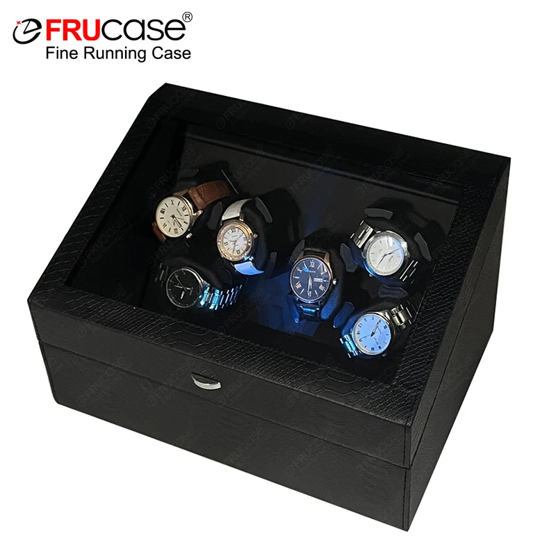 Frucase PU Watch Winder pre automatické hodinky automatické hodinky Winder 6 hodinky