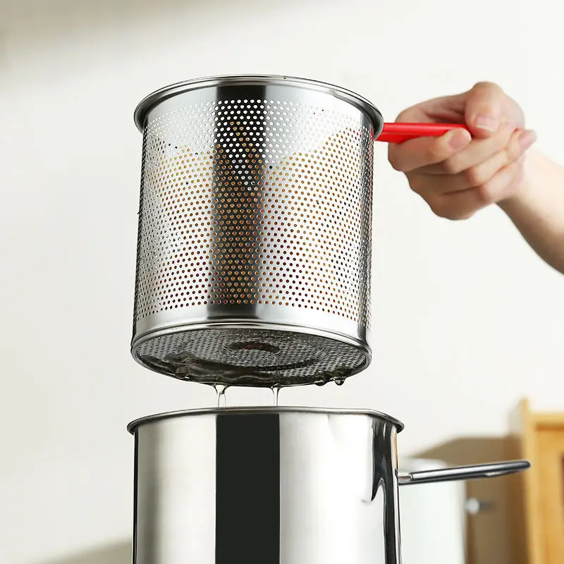 FRYER 1PC 304 Nerezová oceľ Multifunkčná s vyprážaním košíkových olejov na uloženie rýb pre ryby Domácne kuchynské náradie