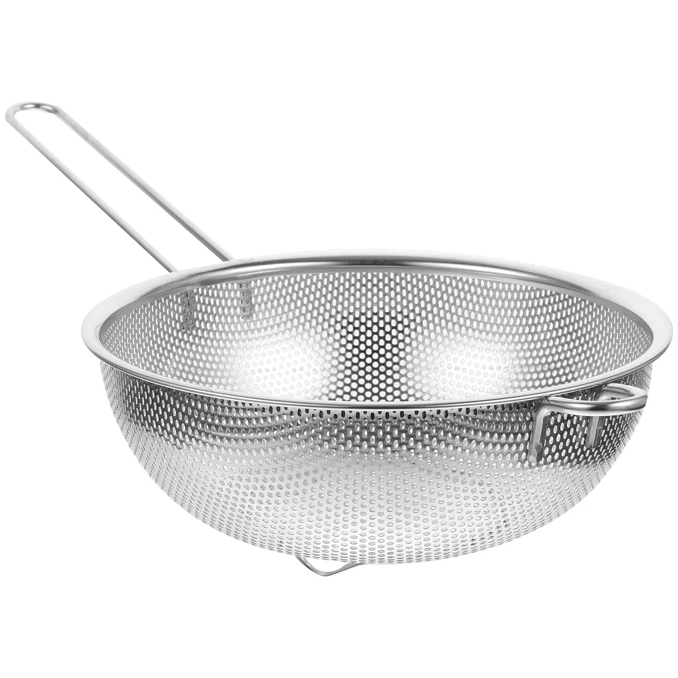 Fryer Sieves Oven manipul s zeleninovým ovocným kôšom Coander Ryža z nehrdzavejúcej ocele Sušný stojan na umývanie