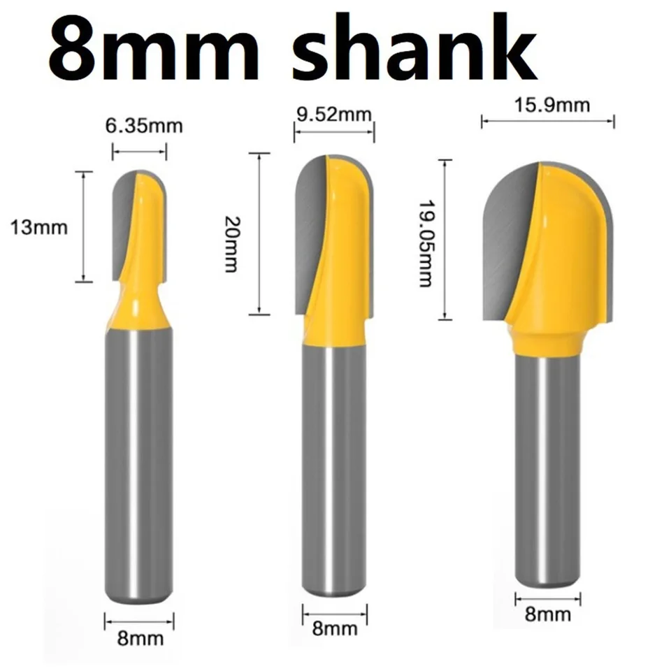 Fréza Cutter Router Bit dlhá čepeľ dlhý dosah dreva bit bit yg6x 8 mm drieku na prílohu Pohodlie vysokej kvality