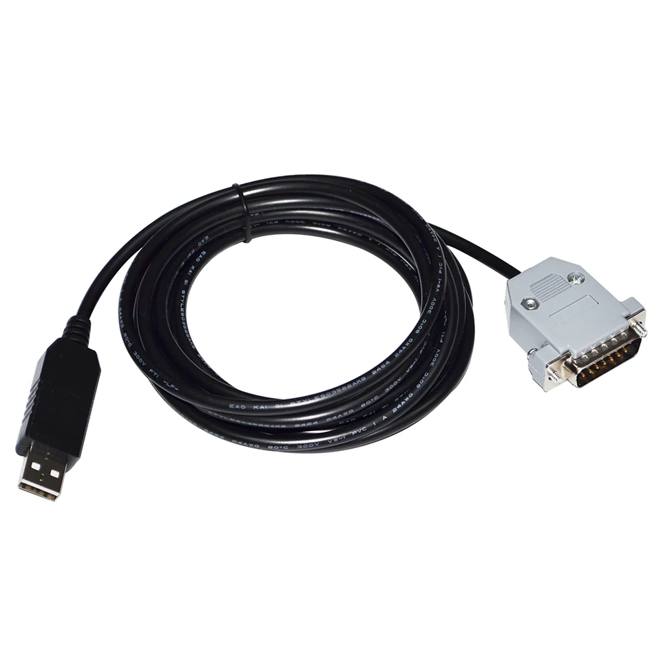 FTDI FT232RL ChIP USB na RS232 / RS485 D-SUB 15 PIN DB15 Mužský adaptér Komunikačný program pre Yokogawa DD Drive DRVGIII