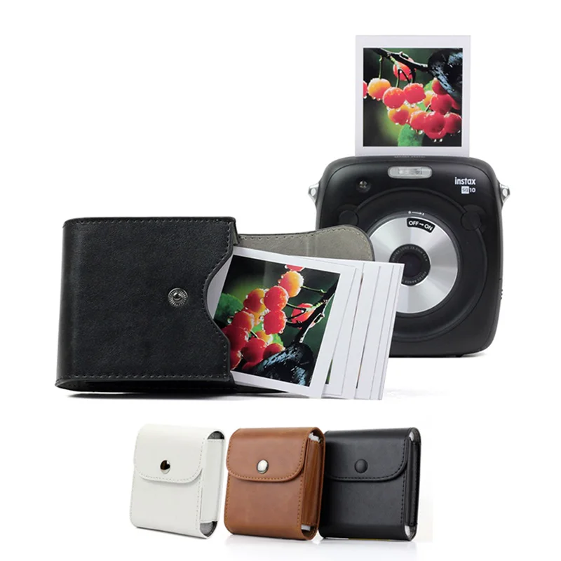 Fujifilm Instax Square Photo Pack Case retro kožené gombíkové puzdro s fotografom SQ10 SQ6 SQ6 pre fotografickú tašku na úložné fotoaparáty