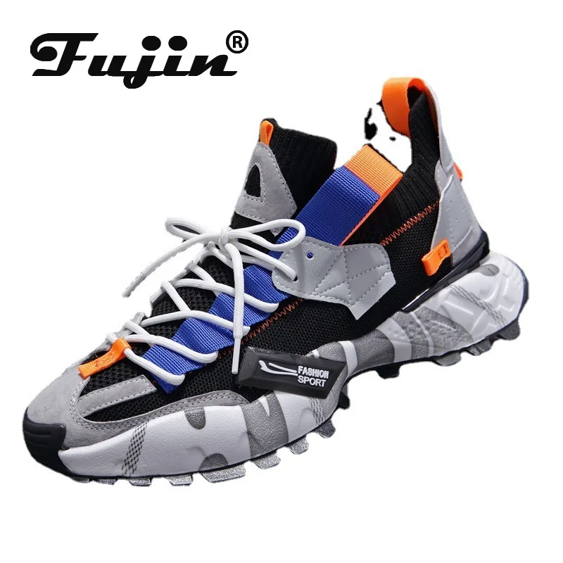 Fujin 2024 Vysoko kvalitné muži Ženy unisex otec topánky Chunky tenisky priedušné pletenie šnurovanie dopatillas de deporte