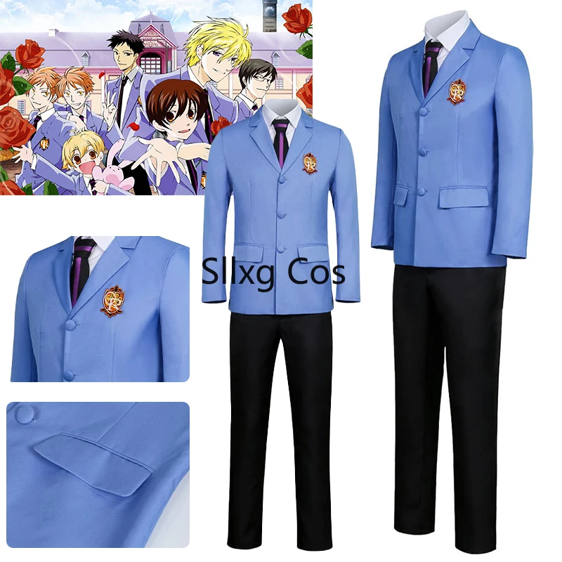 Fujioka haruhi cosplay anime Ouran High School Host Club Suou Tamaki Cosplay School School Uniformy Halloween kostýmy pre ženy mužov