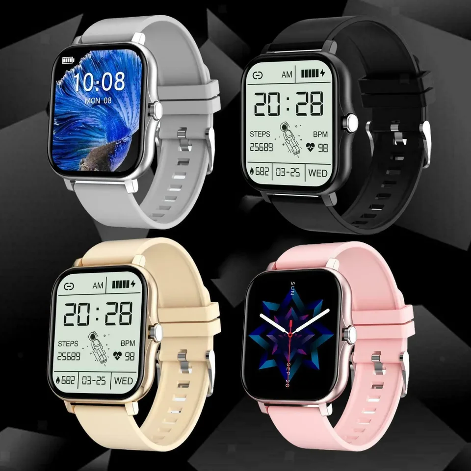 Full Touch Sport Smart Watch Men Dámske srdcové rýchlosť Fitness Tracker Bluetooth Call Smartwatch Wristwatch Clock Clock Dámske inteligentné hodinky
