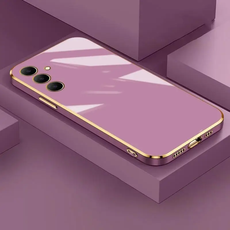 Funda Elektroplatovaný pokovovací prípad pre Samsung Galaxy F15 A55 A35 A25 A15 A54 A34 A14 A33 A23 A24 A73 A53 A52 A72 A72 A05 A05S