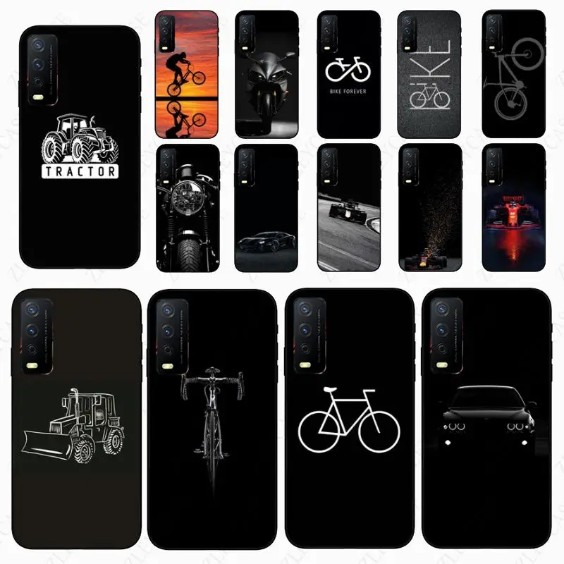 Funda Motorcycle Bike Cars Car Phone Cover pre Vivo Y31 Y53S Y1S Y30 Y33S Y11S Y15 Y12S Y17 Y19 Y20S Y21S Y91C V23 CASE COQUE COQUE