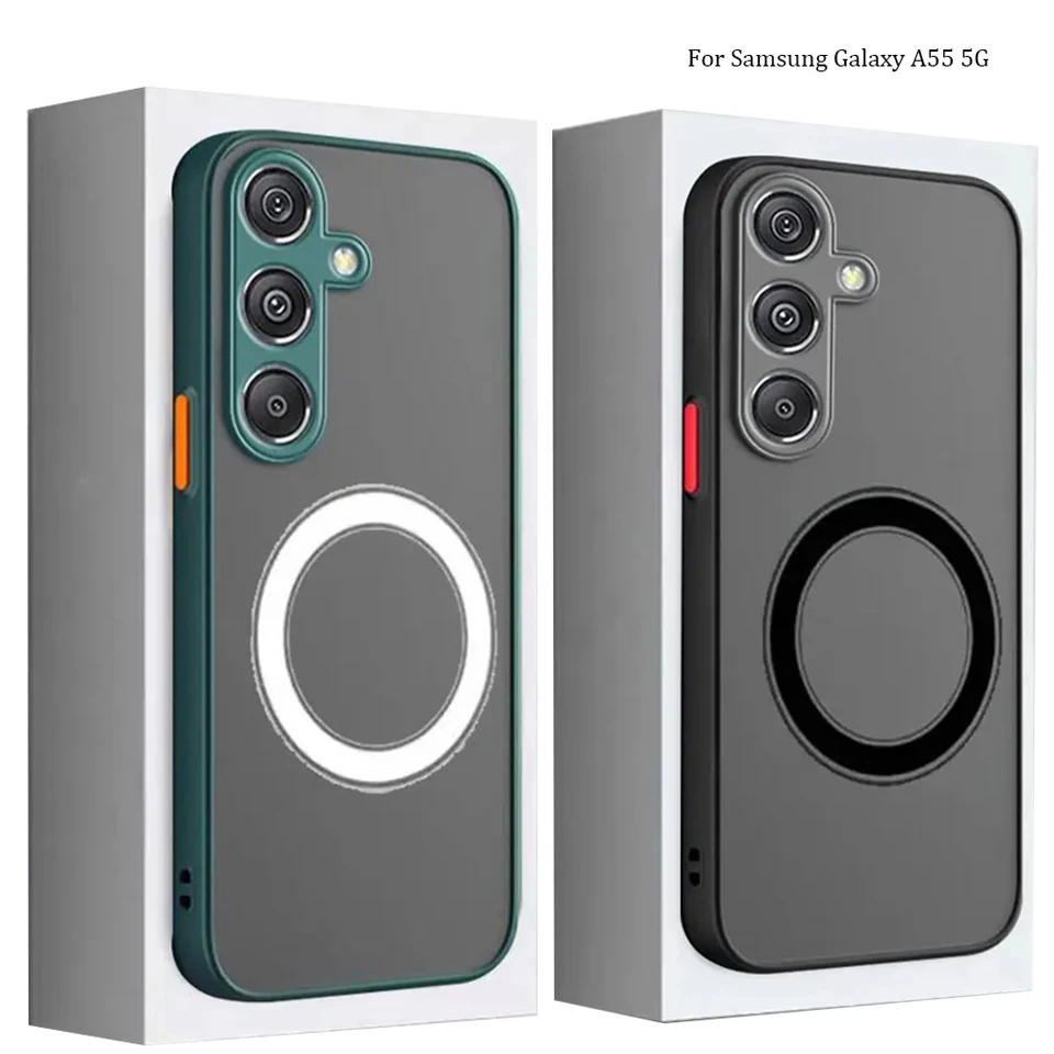 Funda pre samsung Galaxy A55 magnetický telefón na puzdre na Galaxy A54 A53 A52 A35 A34 A33 A32 A24 A23 A14 A13 A13 A12 5G Matte Armor Cover Cover
