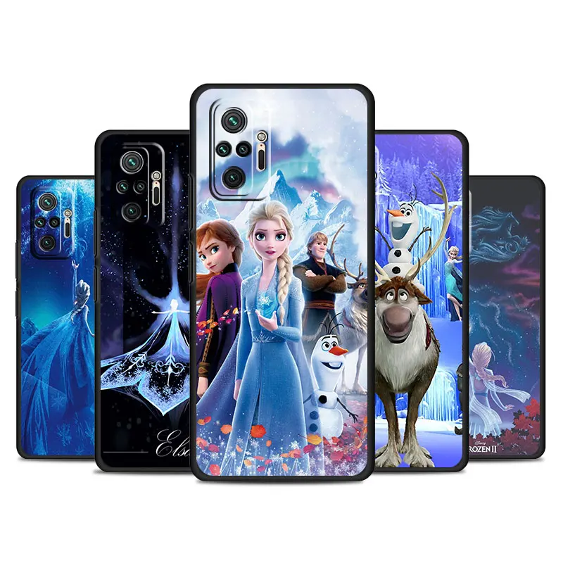Funda pre Xiaomi Redmi Poznámka 11 10 Pro 12 11S 10S 9S Pasce telefón 8 8t 7 12c 10c 9a 9c 9t K40 8i Soft Shell Disney Princess Frrozen