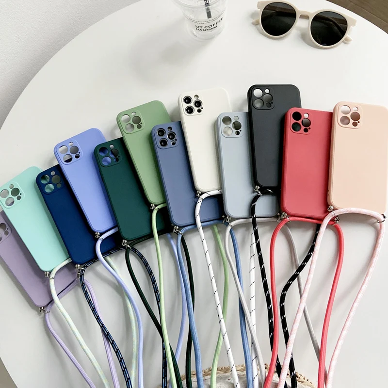 Fundas pre Xiaomi 14T Pro Case Crossbody Lanyard Srap Cast Case pre Xiaomi 14T 14 Pro Náhrdelník Soft silikónový kryt silikónu