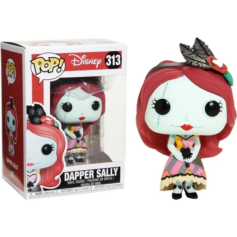 Funko pop Disney Najnovší príchod vianočná nočná mora duchovná nevesta Dapper Sally #313 Limited Vinyl Dolls Action Figure Model Hračky