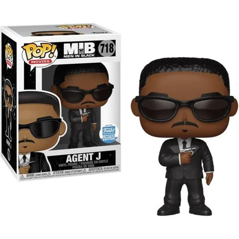 Funko pop najnovší Mi.ib #718 Agent J Akčné modely Zberateľné figúrky pre deti darček