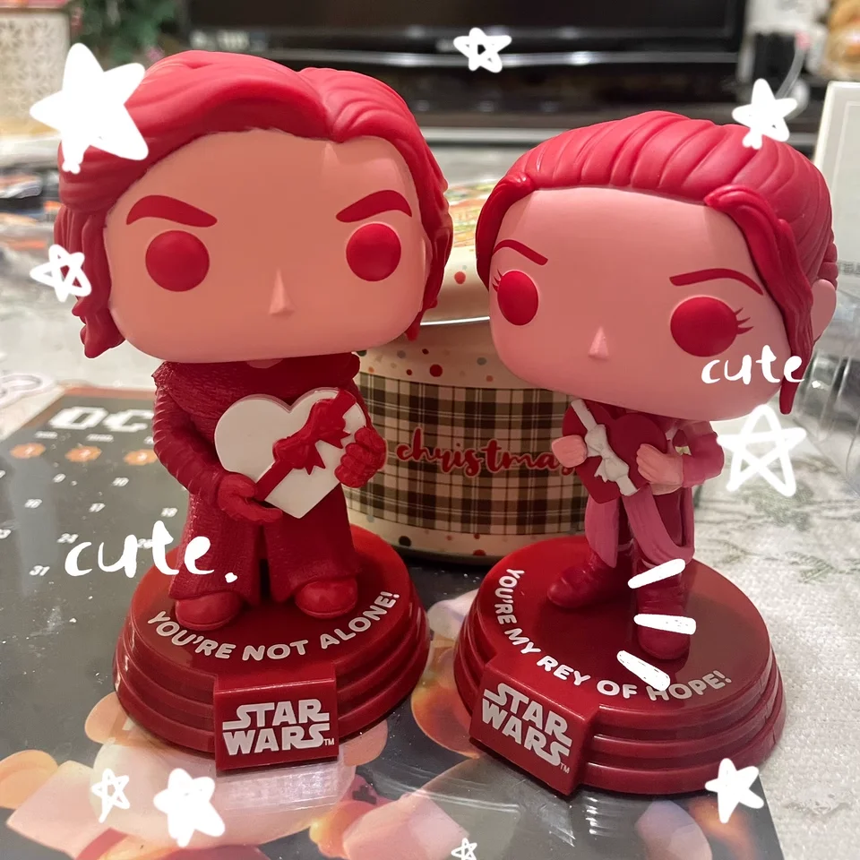 Funko Pop Star Wars Valentínsky deň série Akčné figúrky Obi-Wan Kenobi Robot BB8 Collectible Model Periférne darčeky