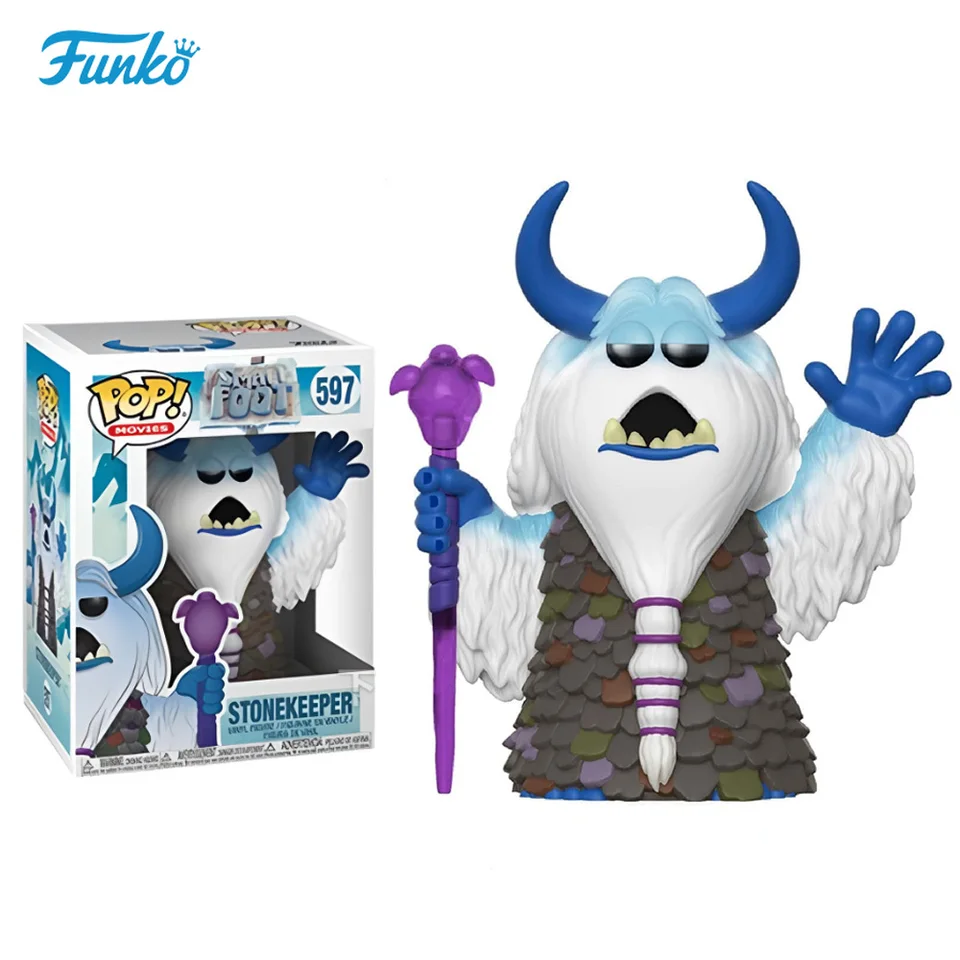 Funko Pop Vinyl Figur Film Film Smallfoot Stoneekeper Collection Collection Anime Action Figure Hračky stolové ozdoby