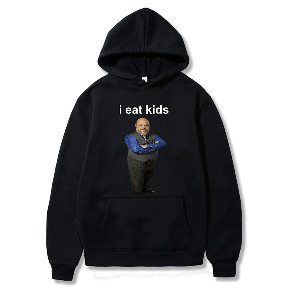 Funny Bertram I Jesť detské mužské mužské a dámske móda jednoduché s dlhým rukávom Trend Street Trend Veľká mikina y2k