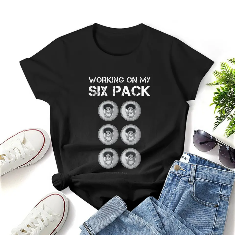 Funny Bowling 6-Packa Pozrite sa na moju šesť balení Essential T tričko Grafické tričko Príležitostné rukávové tričko S-4XL