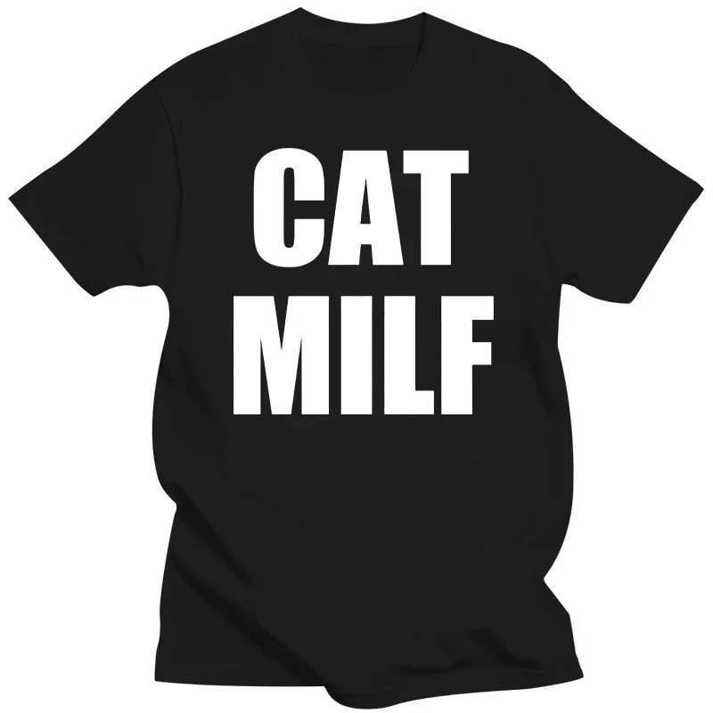 Funny CAT MILF T TRISKY Emo Summer Style Grafické bavlnené ulice Streetwear krátky rukáv Humor citát darčekové darčeky Tričko Pánske oblečenie