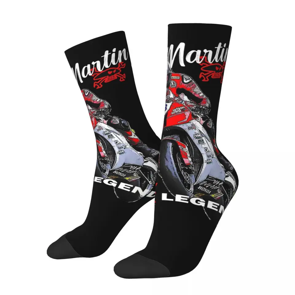 Funny Crazy Sock For Men Guy Martin Tt legenda darček hip hop harajuku motocykle šťastné bezšvové chlapci Crew Sock Sock